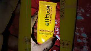 Attitude 🌞 suncreen cream reviews 🕵️‍♀️ in Hindi sunscreen [upl. by Kauppi]