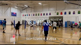 Clark Volleyball Review Setting September 8 2024 [upl. by Freeman244]