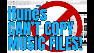 iTunes Does Not Allow Copying Music Files FIX [upl. by Ettezzil]