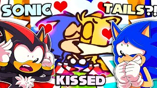 SONIC IS KISSING TAILS Sonic amp Shadow Reacts To The Ultimate Sonic The Hedgehog Recap Cartoon [upl. by Alene]