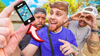 COMPREI O MENOR IPHONE DO MUNDO E CHOQUEI TODO MUNDO  🚨  funciona tudo [upl. by Yesrej]