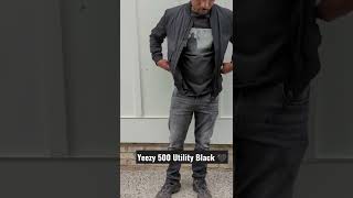 Yeezy 500 Utility Black Outfit Look [upl. by Idnaj]