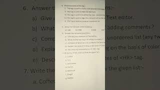 Dav class 8 computer Half yearly question paper 202425 shorts [upl. by Nytsua]