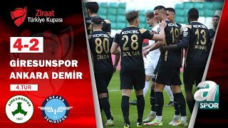 Giresunspor 4  2 Ankara Demirspor MAÇ ÖZETİ Ziraat Türkiye Kupası 4 Tur Maçı 02122021 [upl. by Nirrol]