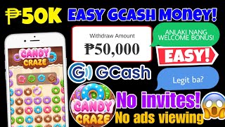 Easy ₱50000 Kinita ko Direct Gcash • Just Click Donuts to Earn Money • Candy Craze Legit or Fake [upl. by Eenram]