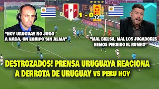 DESTROZADOS PRENSA URUGUAYA REACCIONA A PERU vs URUGUAY 10 HOY  REACCIONES ELIMINATORIAS [upl. by Burn947]