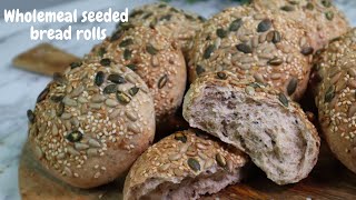 YOU WILL NEVER BUY BREAD AFTER MAKING THIS WHOLESEED BREAD ROLLS RECIPE  VERY EASY RECIPE [upl. by Kcirdehs]