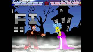 MUGEN Fight  Evil Homer Simpson vs Mr Burns [upl. by Lourdes]