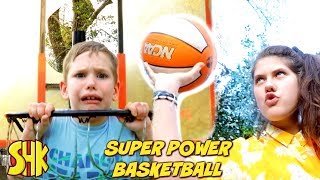 SUPER POWER BASKETBALL Trick Shot Master [upl. by Tnahsin347]