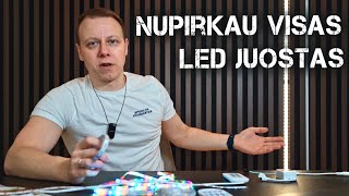 KOKIOS LED JUOSTOS PASIRINKTI 2024 METAIS APŽVALGA IR PALYGINIMAS VISŲ VARIANTŲ [upl. by Eatnhoj]