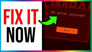 Lethal Company An Error Occurred FIX QUICK amp EASY [upl. by Fontana853]