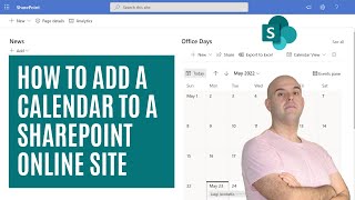 How To Add A Calendar To A SharePoint Online Site [upl. by Nace20]