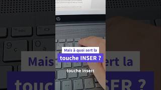 Mais à quoi sert la touche INSER de son clavier  🤔🤔 shorts clavier ordinateur astuce [upl. by Auqinu]