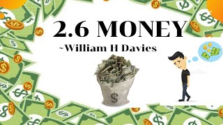 Money  26 Poem  12th HSC  By William H Davies  English new syllabus  Line to Line Explanation [upl. by Alaster]