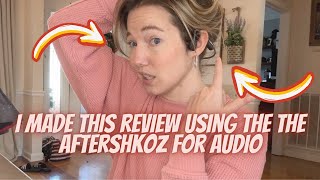 Pros and Cons of Aftershokz OpenMove and I used the headphone audio to create this Review [upl. by Oraneg]