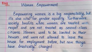 Essay on Women Empowerment  speech on Women Empowerment  English essay  writing  Eng Teach [upl. by Innos]