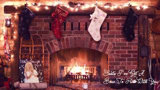 Kristin Chenoweth  Santa Ive Got a Bone to Pick With You Yule Log Visualizer [upl. by Anialed]