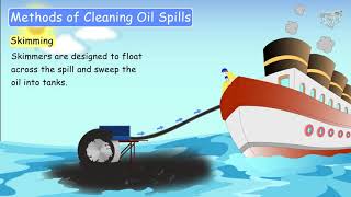 OIL SPILL CLEANUP METHODS  Floating Booms Skimming Sorbents Burning InSitu Grade8Tutway [upl. by Yssirk]