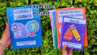 Idea para forrar los cuadernos I Cuadernos cosidos para que duren todo el ciclo escolar 📒 [upl. by Audres955]