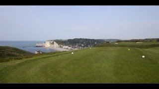 Golf dEtretat vu du ciel  Trou 11 [upl. by Bjork]