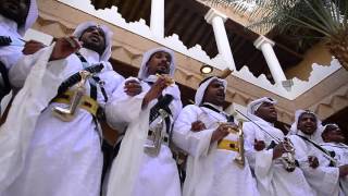 Alardah Alnajdiyah dance drumming and poetry in Saudi Arabia [upl. by Eetnuahs374]