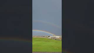 Double rainbow at Peterhead Thank you Jane for sent in this video Peterhead Rainbow [upl. by Aicileb]