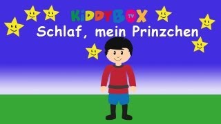 Schlafe mein Prinzchen  Kinderlieder zum Mitsingen  KIDDYBOXTV [upl. by Chill]