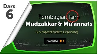 Video Animasi 6 Isim Mudzakkar dan Muannats [upl. by Mar374]