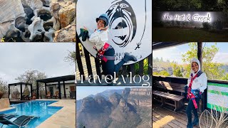 Mpumalanga Vlog Baobab Bush lodge Hoedspruit The Big Swing Zip lining Potholes Three Rondavels [upl. by Nytram]