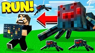 How to build a HUGE SPIDER FARM in Minecraft [upl. by Dleifniw]