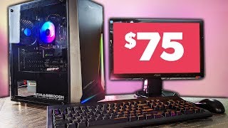 A WHOLE Gaming PC Setup for just 75 Can it GAME at 720p [upl. by Ruben577]