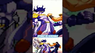 Jotaro vs Kenshiro jojosbizzareadventure fistofthenorthstar anime deathbattle spriteanimations [upl. by Bikales]