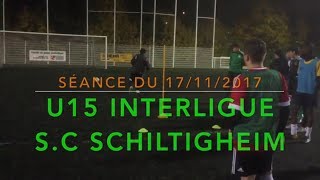 Séance d’entraînement pour attaquants avec les U15 Interligue du Sc Schiltigheim [upl. by Demaggio627]