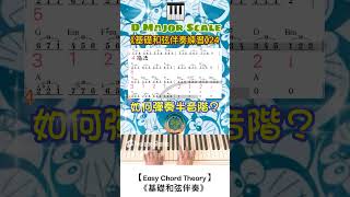 【Easy Chord Theory】《基礎和弦伴奏練習》24多啦A夢叮噹前奏指法半音階指法司琴教學司琴訓練盼望愛 [upl. by Olnee842]