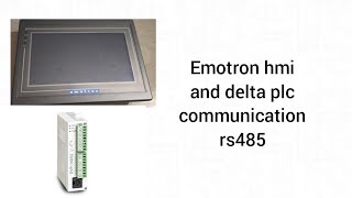 Delta plc and Emotron hmi rs485 communication [upl. by Laryssa]