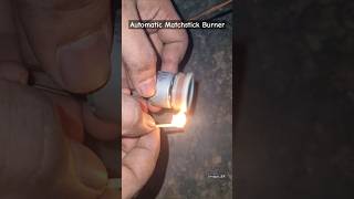 Automatic Matchstick Burner With DC Motor  Diy  Motor  Matchstick  Easy science Experience [upl. by Solracnauj]