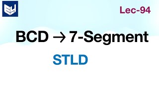 BCD to seven segment display  decoder  Logic Diagram  STLD  Lec94 [upl. by Bendicta]