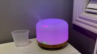 ASAKUKI 500ml Premium Essential Oil Diffuser Review [upl. by Ecinad]