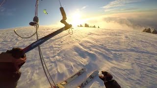 Snowkite  Semnoz  Sunset session [upl. by Olotrab]