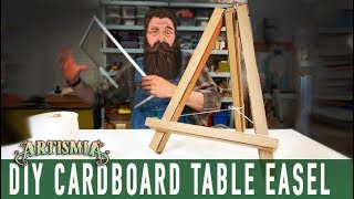 Make an Artist Table Easel  CARDBOARD HOW TO DIY [upl. by Notecnirp]