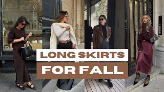 ELEGANT Long Skirts Fall Outfits 2024  A Timeless Trend [upl. by Micaela347]