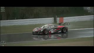 McLaren 720S GT3 Evo Endurance  Brands Hatch Heavy Rain And Flooding [upl. by Maon346]