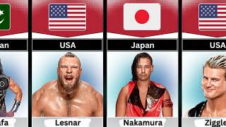 WWE Wrestlers Nationalty  WWE superstars Country name part 1 [upl. by Anelle293]