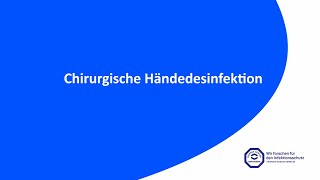 Chirurgische Händedesinfektion – Die richtige Durchführung I HSC [upl. by Gagliano]