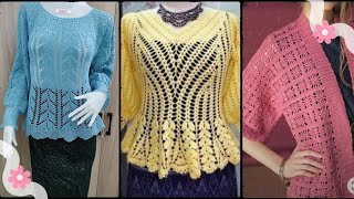 Crochet tops dress design  Crochet shirts ideas [upl. by Theresina]