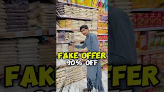 Fake offer in supermarket😮  90 off food minivlog shorts [upl. by Downs65]