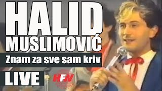 Halid Muslimovic  Znam za sve sam kriv  LIVE  Hala Pionir 1986 [upl. by Etnohs404]