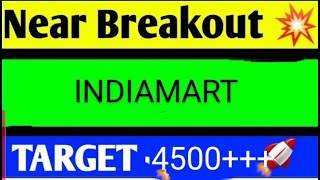 indiamart share latest news today indiamart share analysis indiamart share target [upl. by Eenafets968]