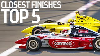 Top 5 Closest Motorsport Finishes [upl. by Brackett544]