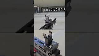 Feyachi S27 Fiber Optic flip up Iron Sights Install and Review ironsight optic tacticalgear [upl. by Anirehtac]